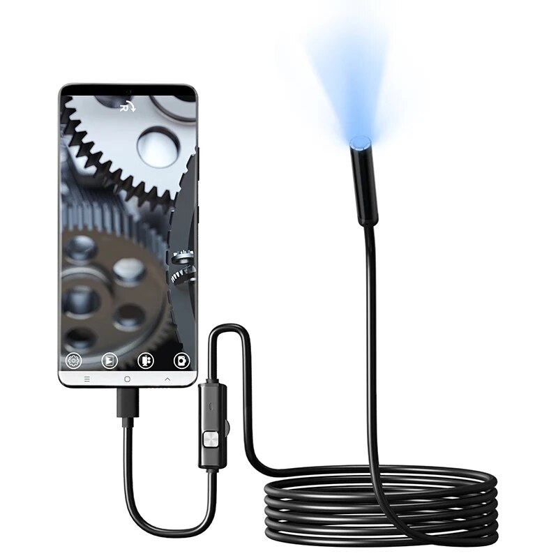 Endoscope Inspection Camera - 7.0MM TYPE-C 内視鏡カメラ IP67 防水 6