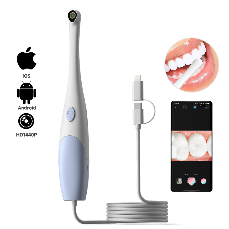 Endoscope Inspection Camera - Type-C/iPhone対応 2 in 1 口腔内カメラ HD
