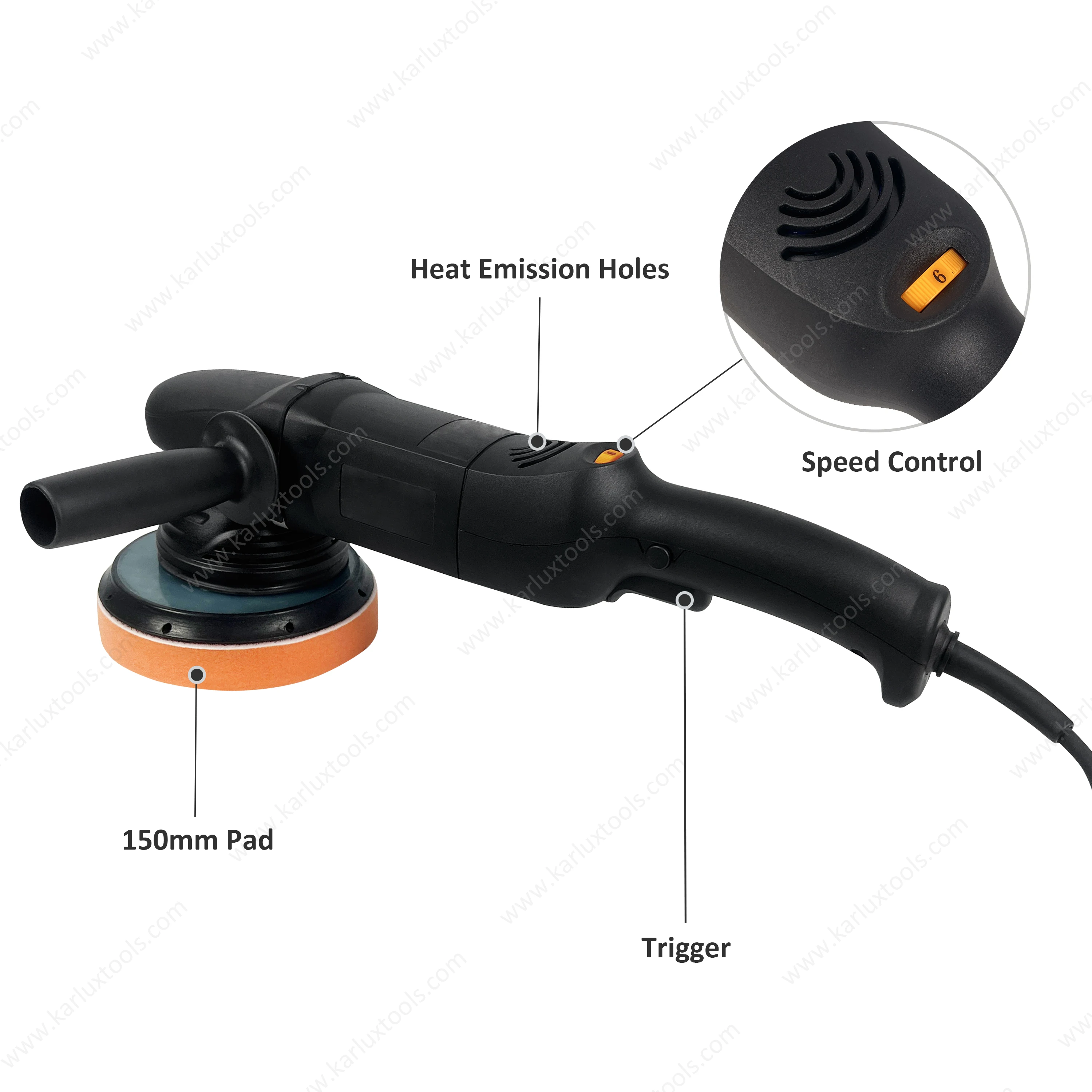 車用バフ研磨機、オービタルポリッシャー、車の傷除去剤、カーボ - Orbital Polisher Da のレビューと価格